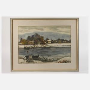 Alfred Hesse, Elbfähre in Pillnitz