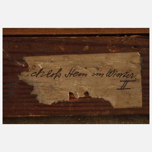 Alfred Hofmann-Stollberg, "Schloss Stein im Winter II"