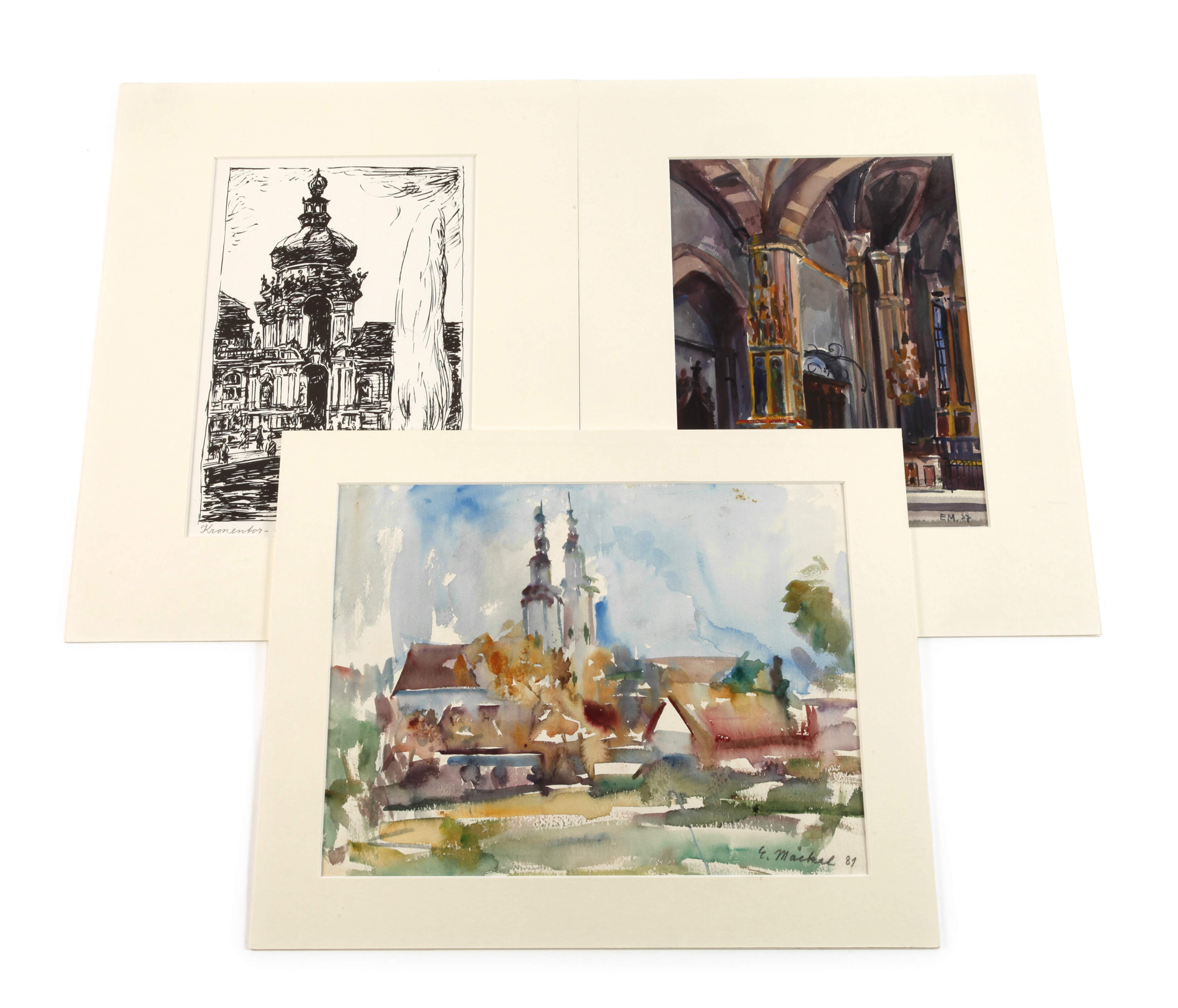 Elfriede Mäckel, Architekturdarstellungen