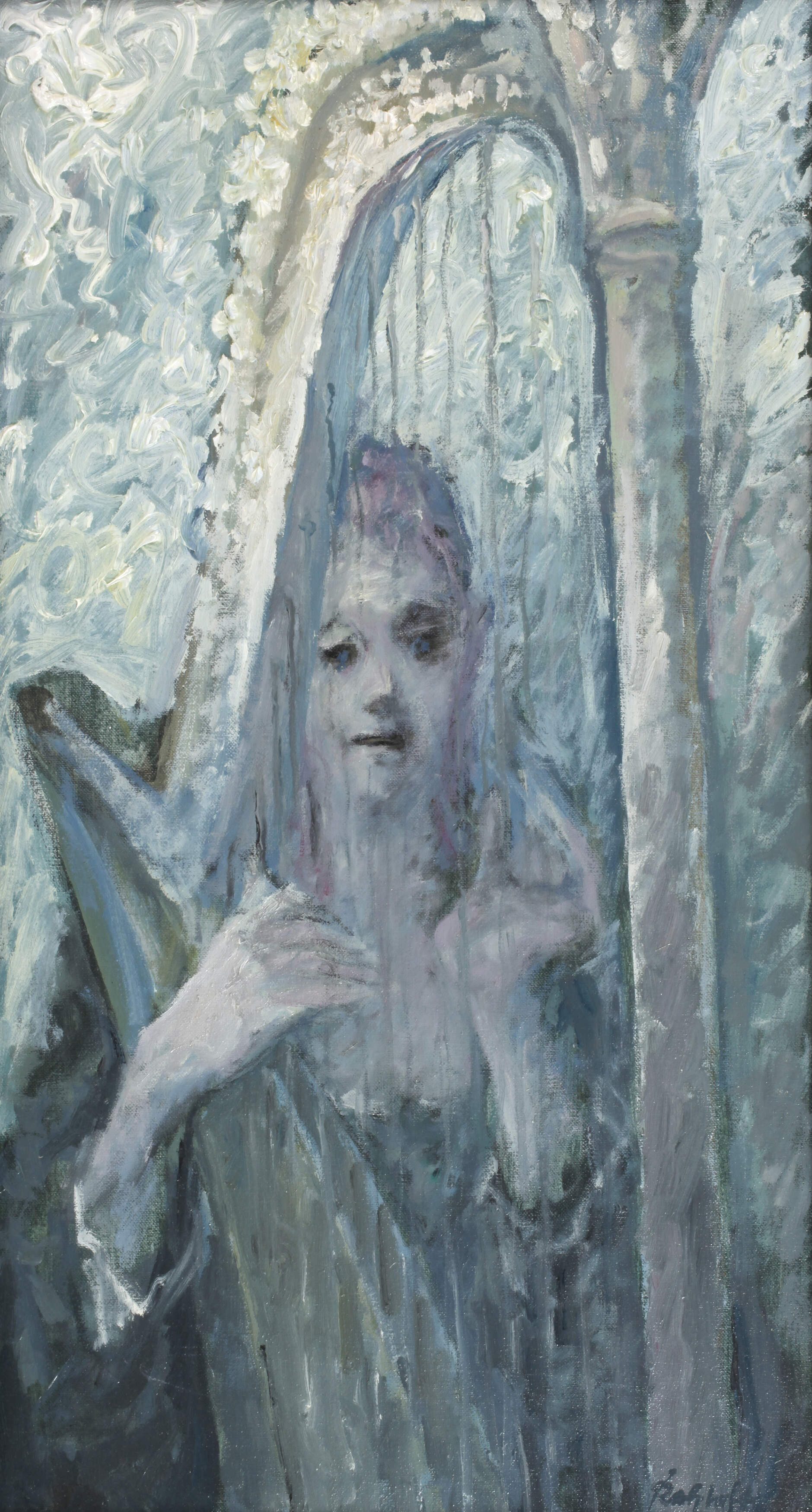 Siegfried Ratzlaff, "Junge Harfenistin"