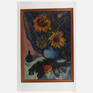 Arthur Rudolph, Stillleben mit Sonnenblumen