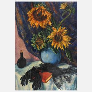 Arthur Rudolph, Stillleben mit Sonnenblumen