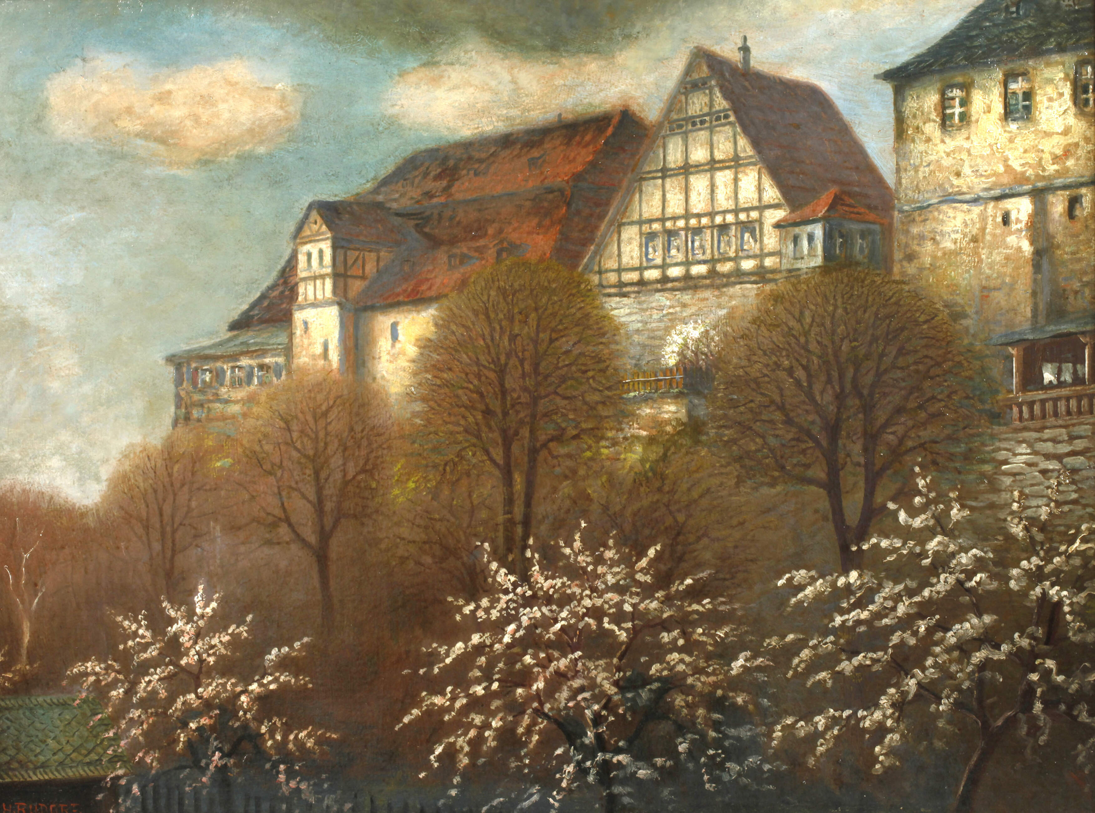 Hermann Rudorf, "Frühlingsmorgen an der Rähme"