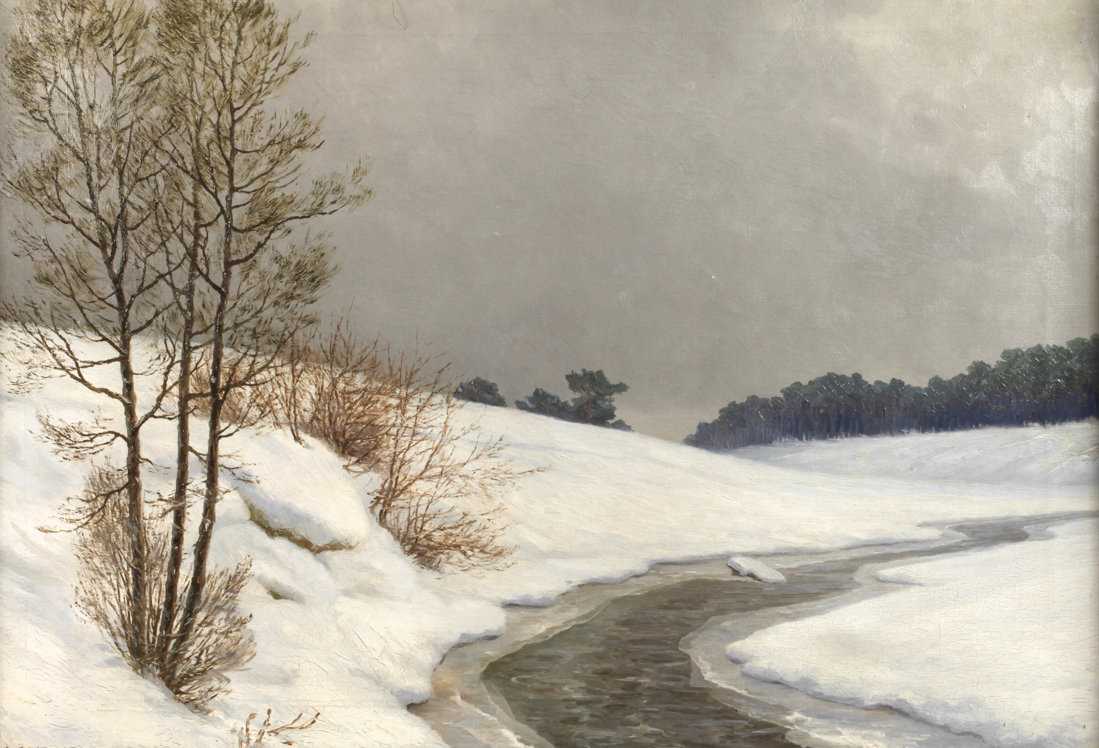 Alfons Santer, Winterlandschaft