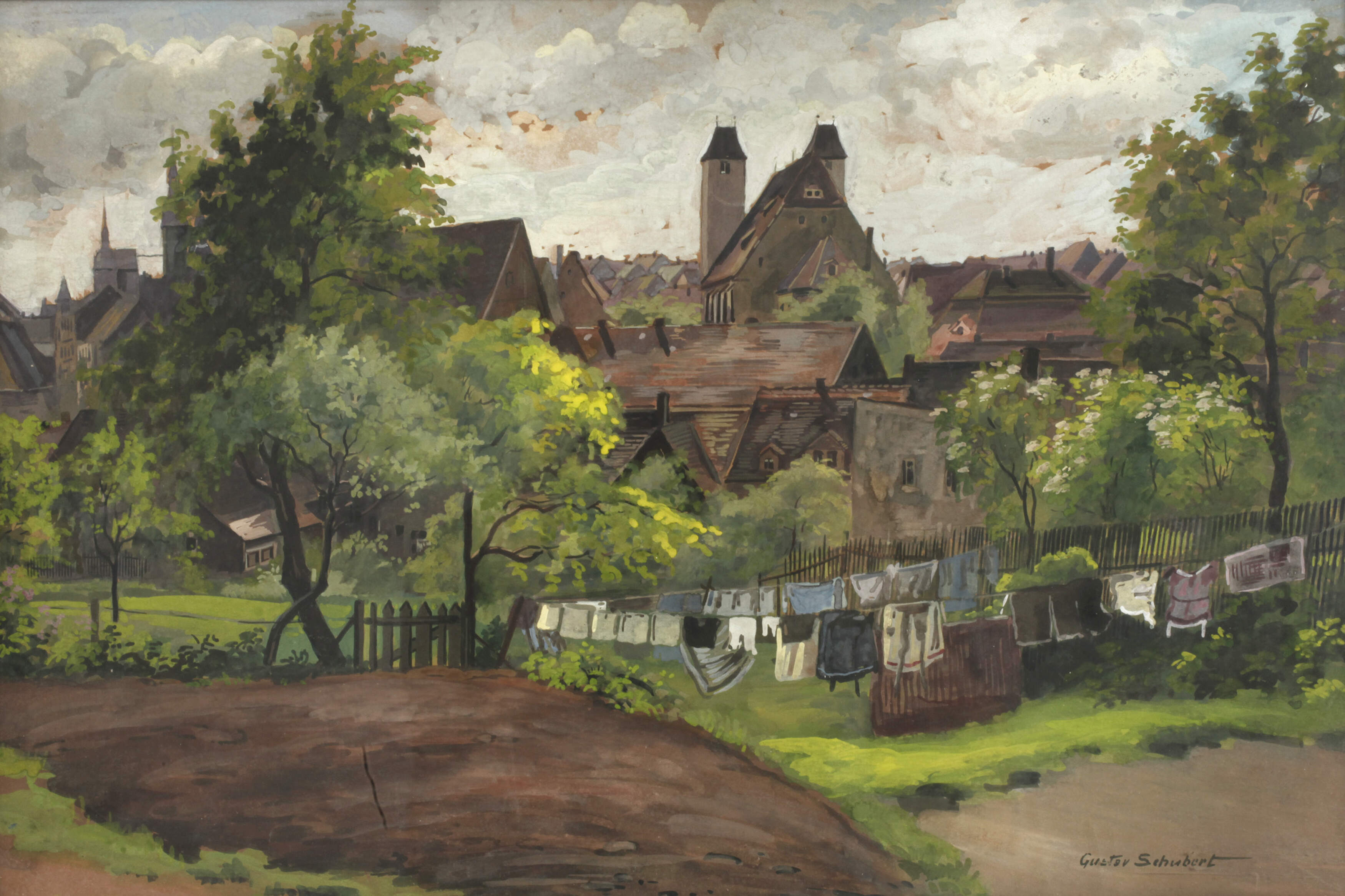 Gustav Schubert, Freiberg in Sachsen