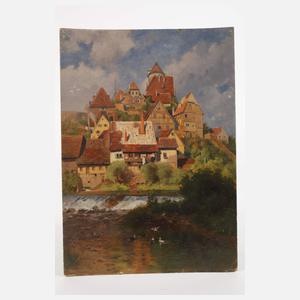 Adolf Thamm, attr., "Schwäbisches Städtchen"