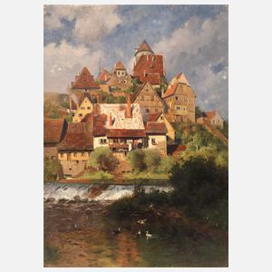 Adolf Thamm, attr., "Schwäbisches Städtchen"