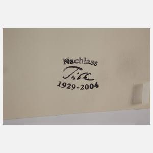 Werner Tübke, Stillleben mit Mohn und Kerze