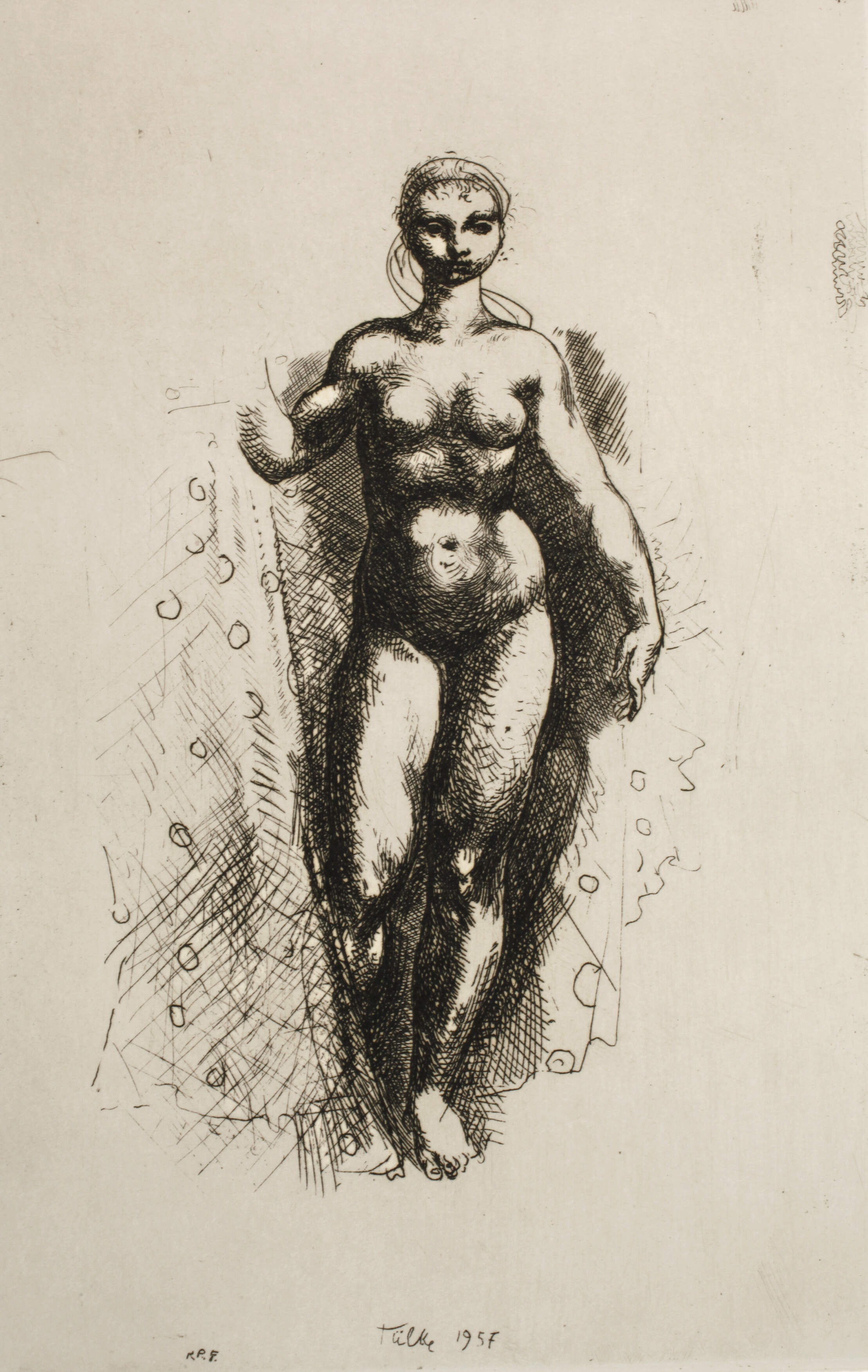 Werner Tübke, "Mädchenakt"