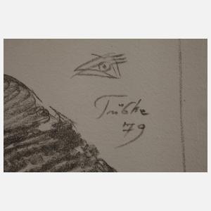 Werner Tübke, "Happening in Pompeji VI"