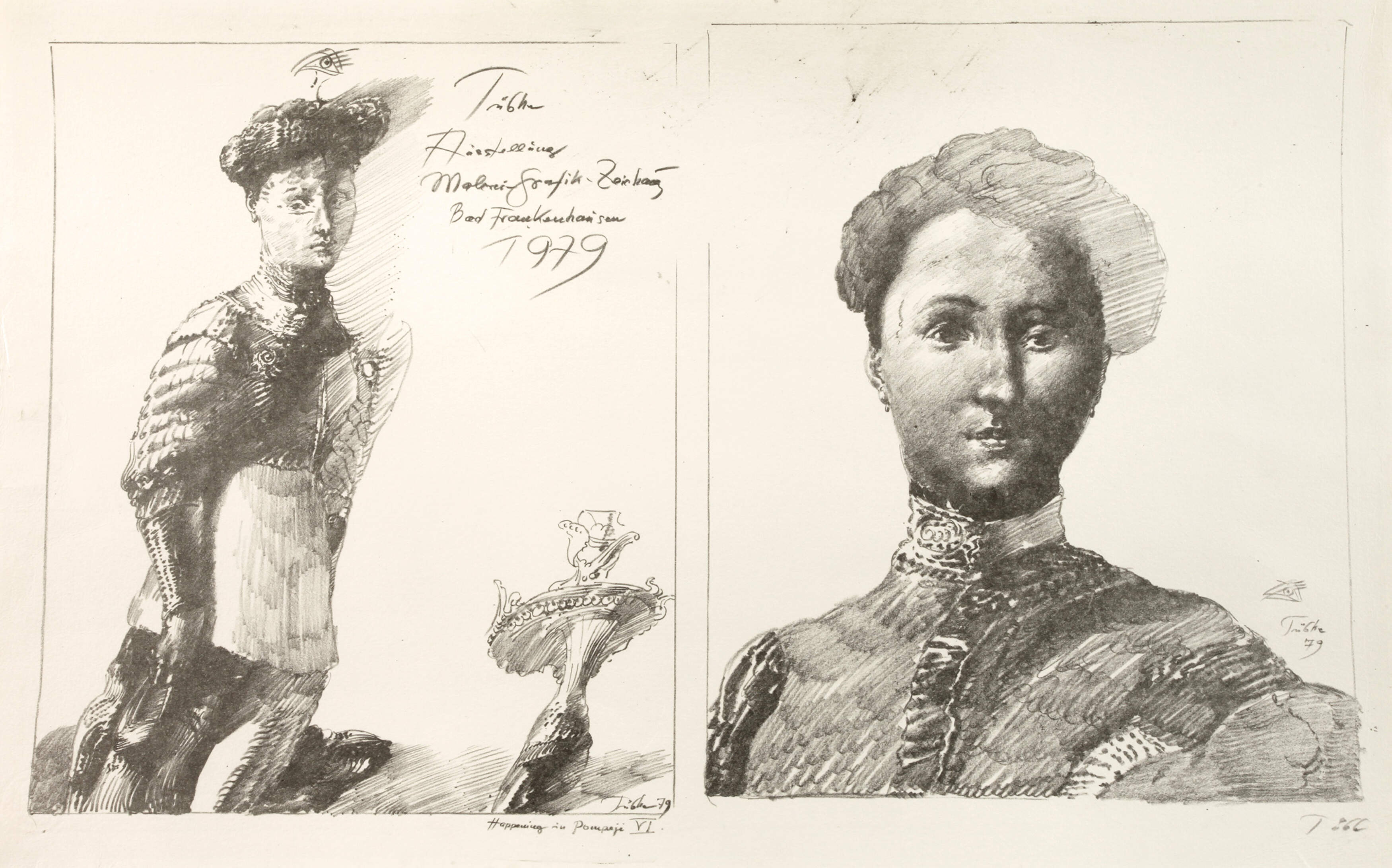 Werner Tübke, "Happening in Pompeji VI"