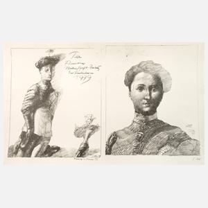 Werner Tübke, "Happening in Pompeji VI"