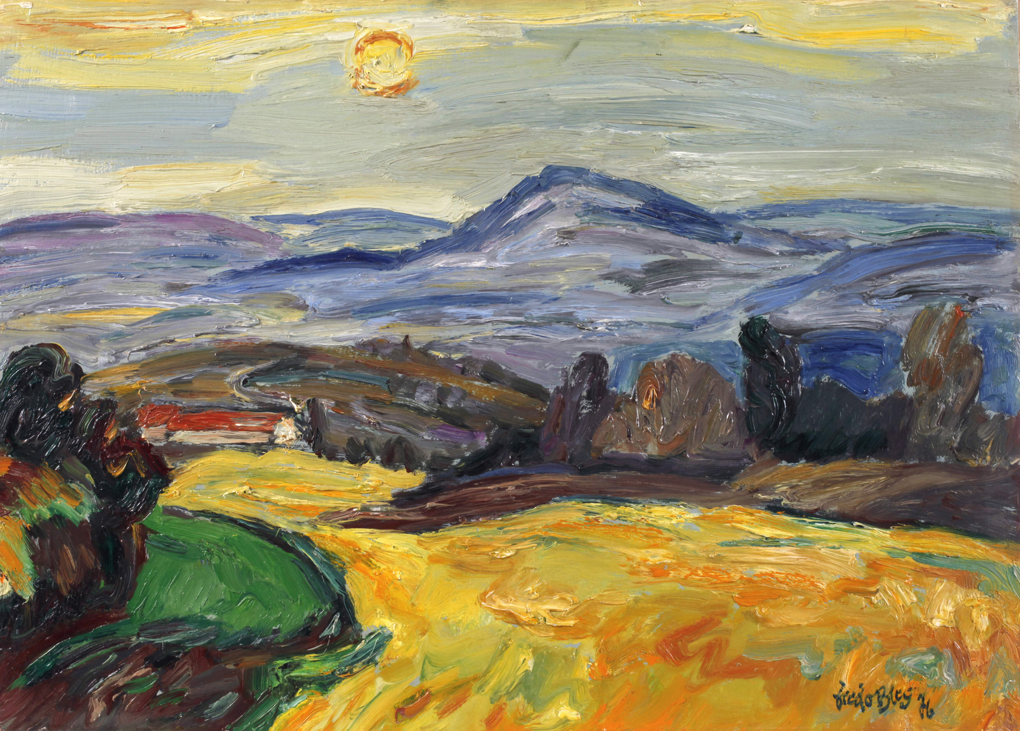 Fredo Bley, "Landschaft bei Strazhitsa"