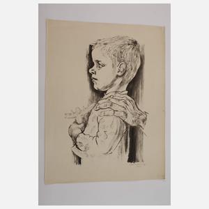 Lea Grundig, Knabe mit Flugzeug