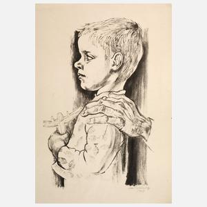 Lea Grundig, Knabe mit Flugzeug