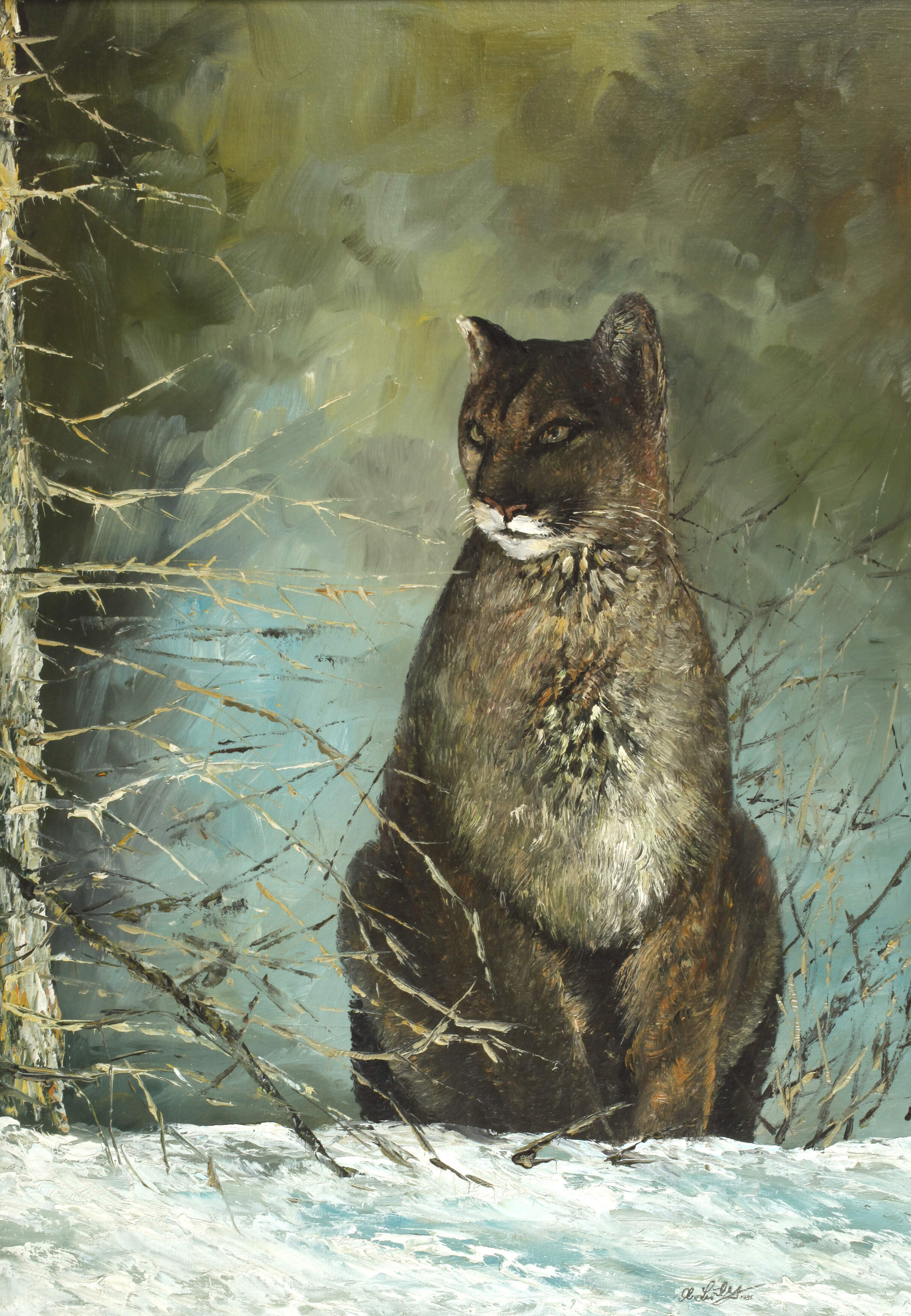 Manfred Leibl, Raubkatze im Schnee