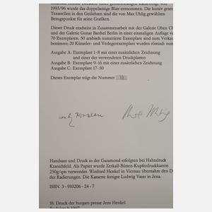 Max Uhlig, Mappenwerk "Wegrandworte"