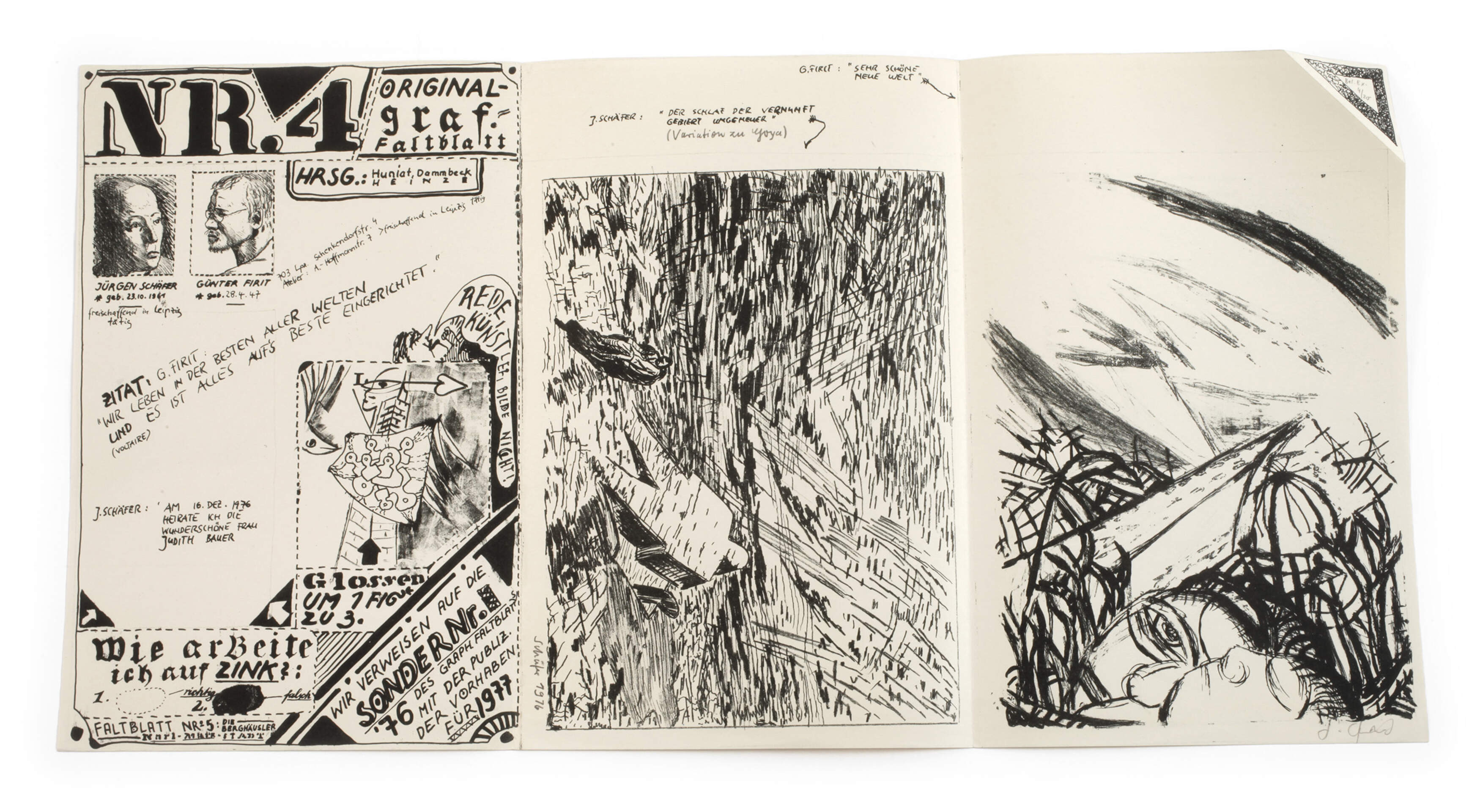 Alternatives Kunstschaffen, Graphisches Faltblatt