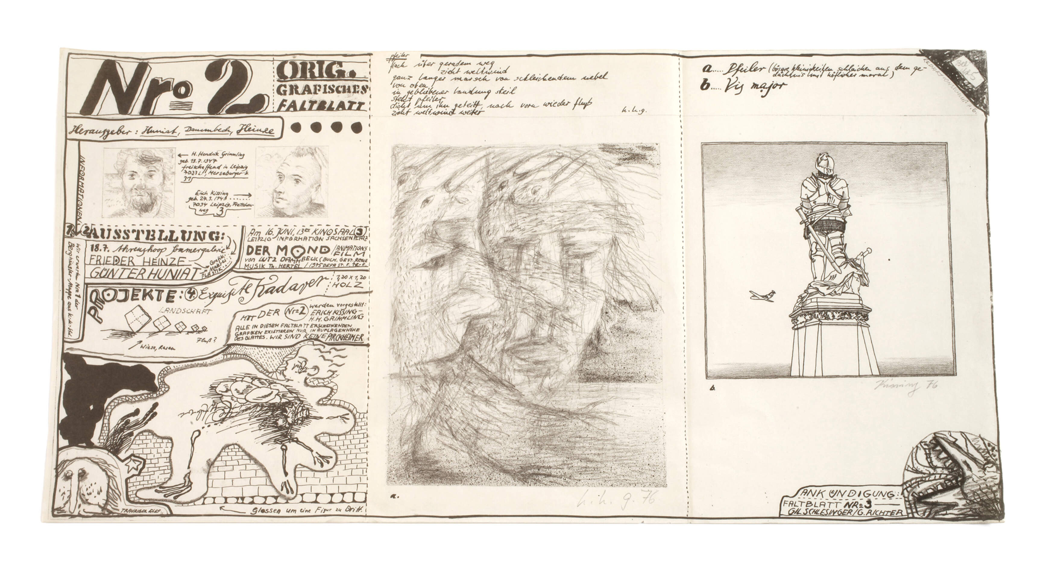 Alternatives Kunstschaffen, Graphisches Faltblatt