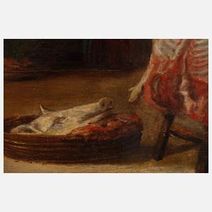 Egbert van Heemskerck, attr., Im Schlachthaus