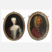 Barocke Portraitpendants des Ehepaares von Arnold111