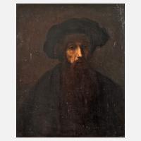"Bärtiger Mann mit Mütze" nach Rembrandt111