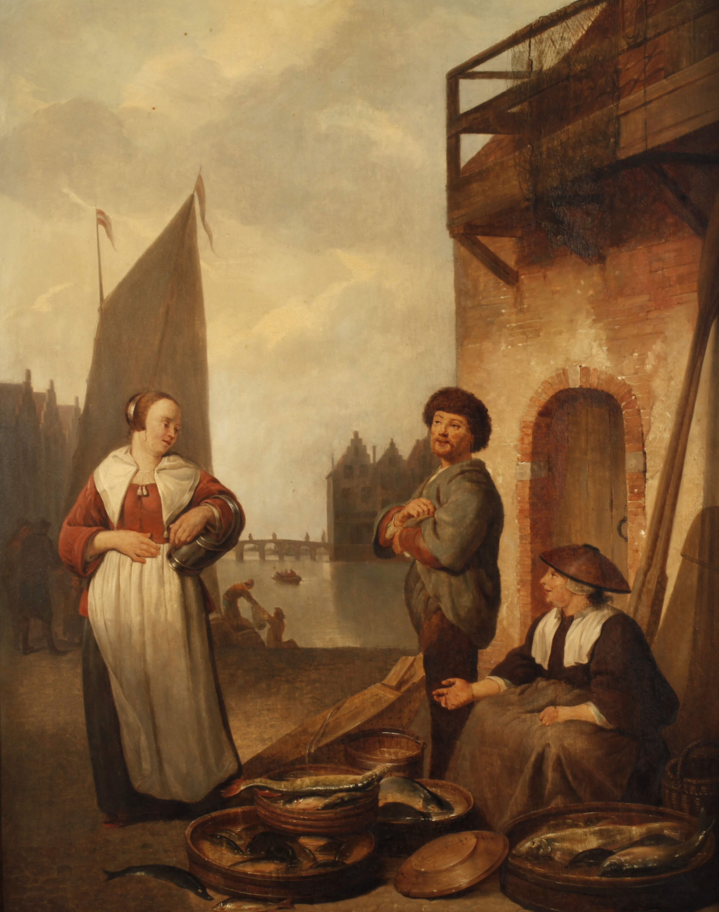 Fischmarktszene nach Hendrik Martensz Sorg