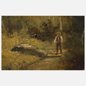 Paul Armandi, Wanderbursche im Wald