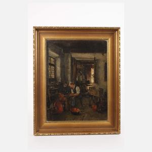 Carl Breitbach, attr., Beim Kupferschmied