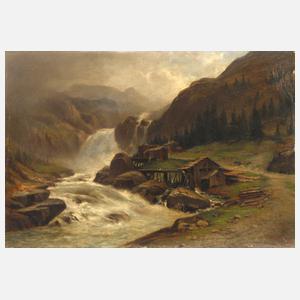 Gustav Breuning, Sägemühle am rauschenden Gebirgsfluss