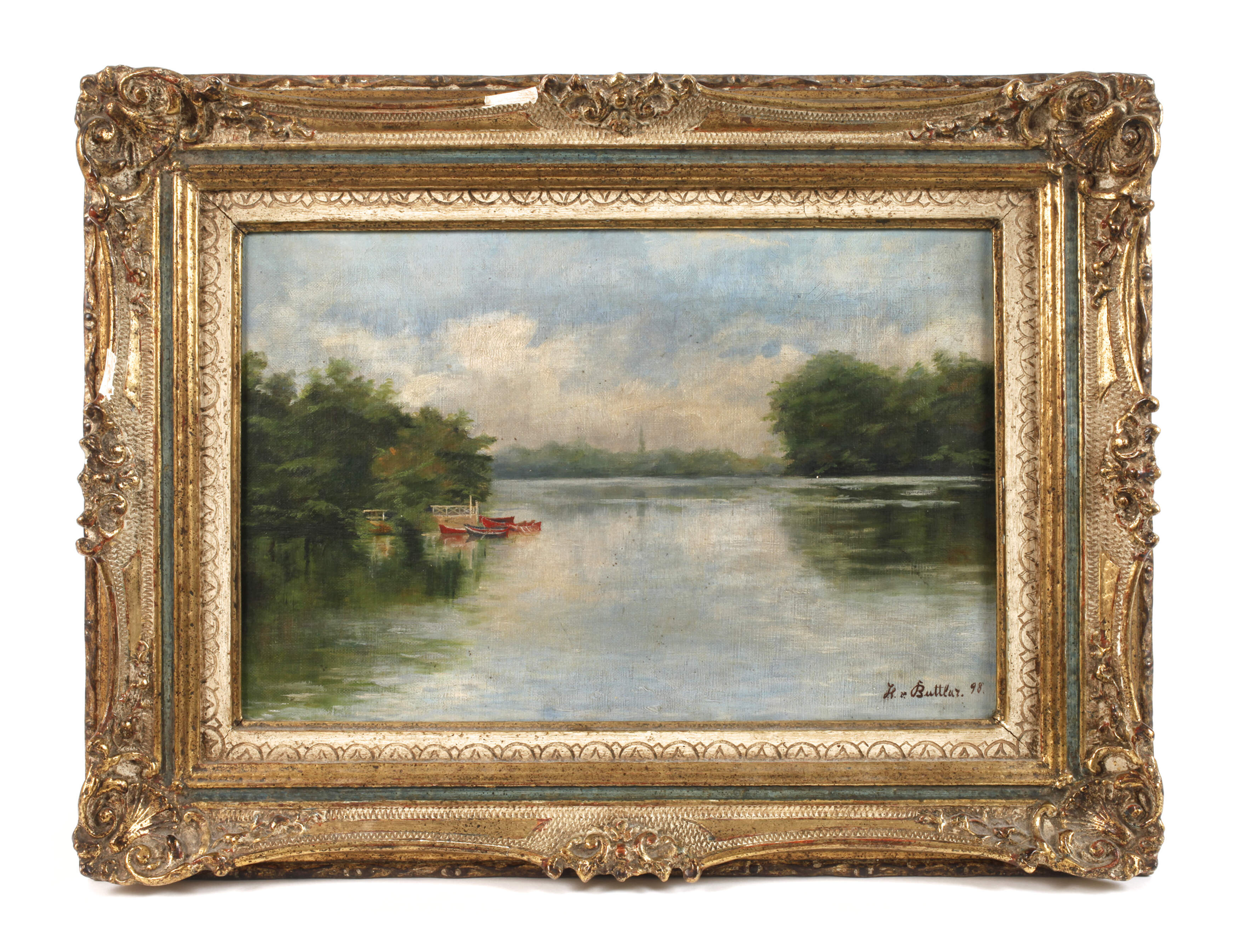 H. von Buttlar, Sommerliche Seelandschaft