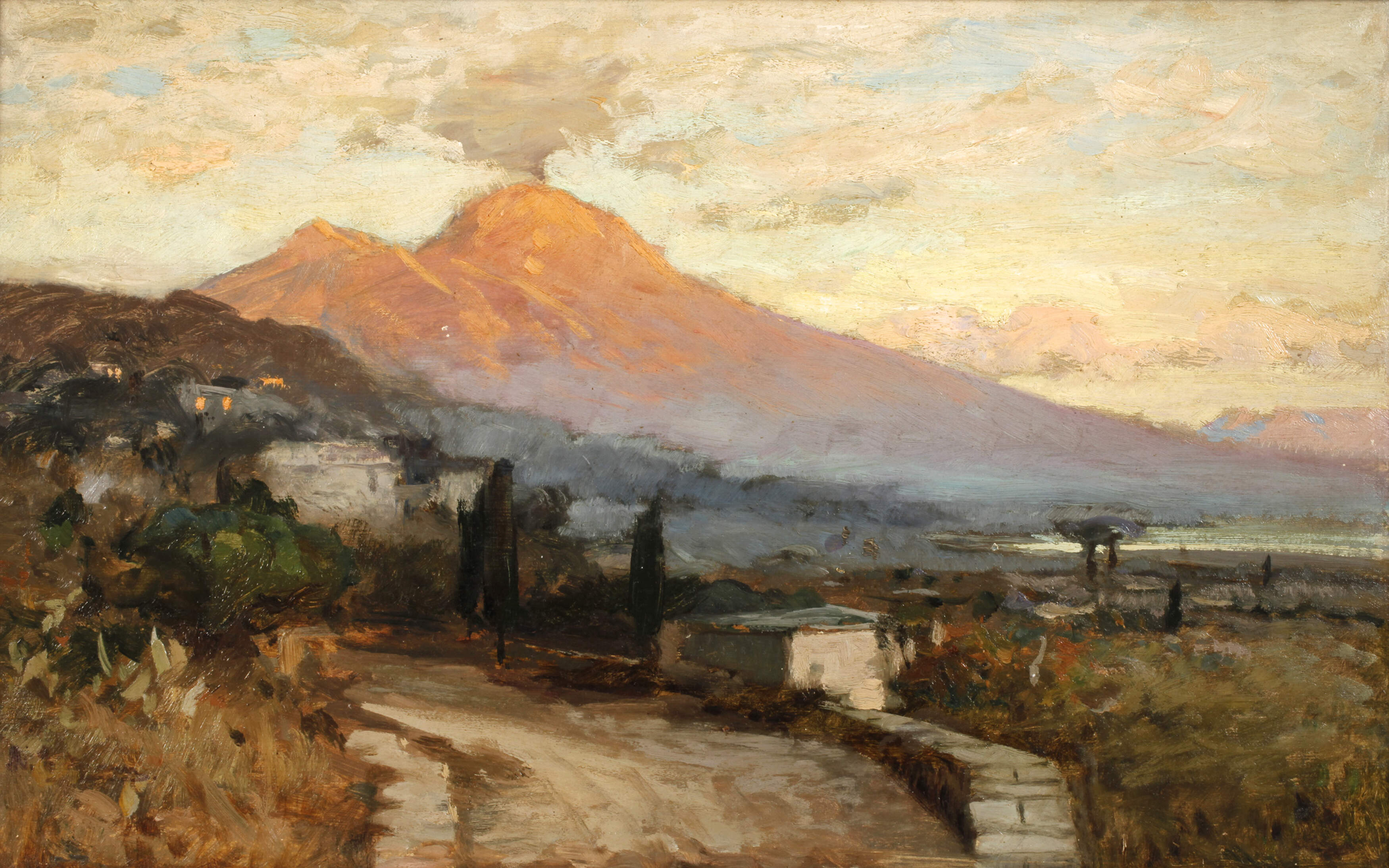 Moritz Erdmann, Blick zum Vesuv