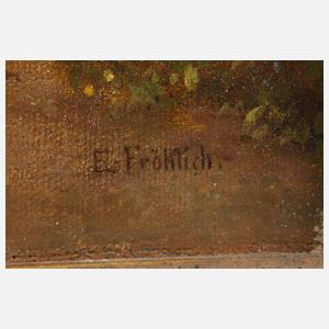 Ernst Fröhlich, attr., Begegnung auf dem Feld