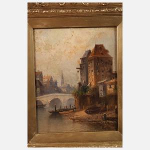 Karl Kaufmann, attr., Pendants Stadtansichten