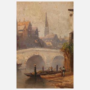 Karl Kaufmann, attr., Pendants Stadtansichten