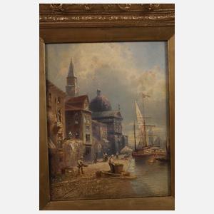 Karl Kaufmann, attr., Pendants Stadtansichten