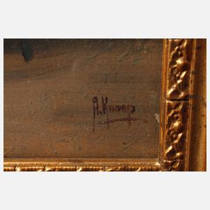 August Knoop, Im Wirtshaus