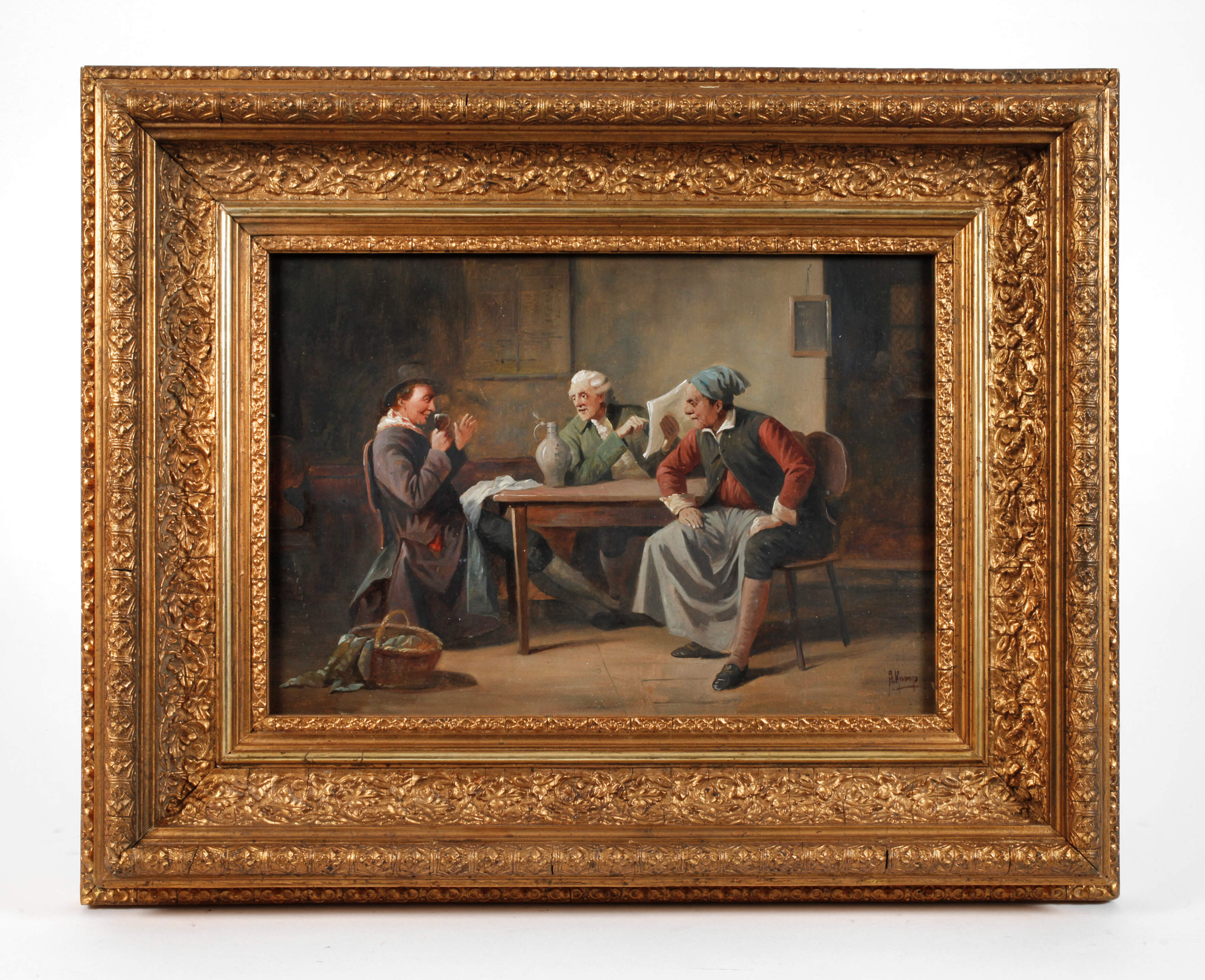 August Knoop, Im Wirtshaus