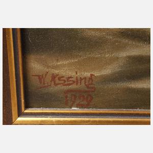 W. Kssing, Schiffe im Hafen