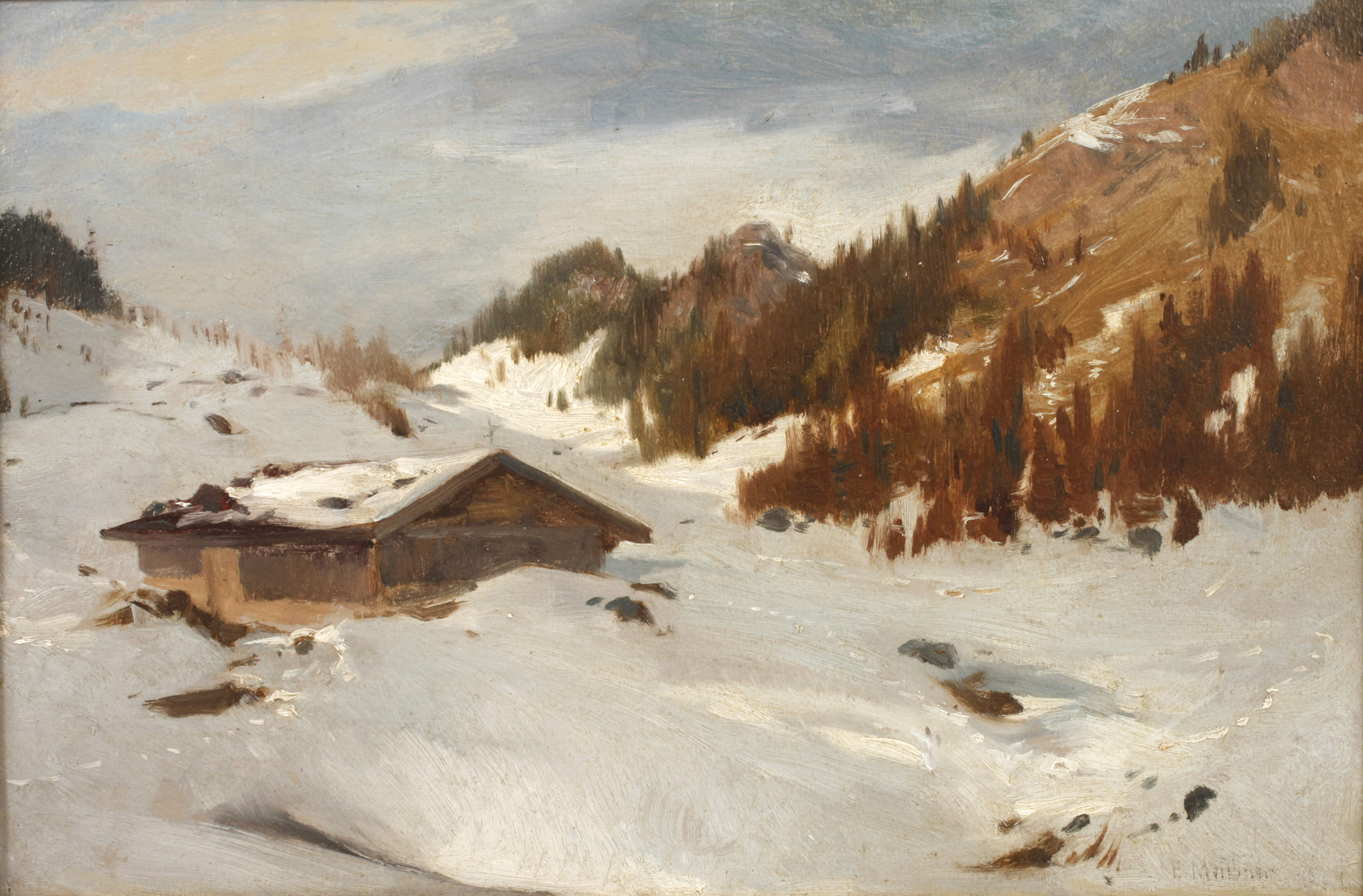 Ernst Meissner, "Winterlandschaft"