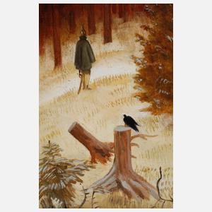 Eugen Posin, "Der Chasseur im Walde"
