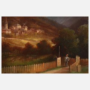 Louis Ritschard, Dorf in den Dolomiten