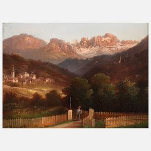 Louis Ritschard, Dorf in den Dolomiten