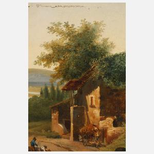 Frans Swagers, attr., Sommerliche Landstraße