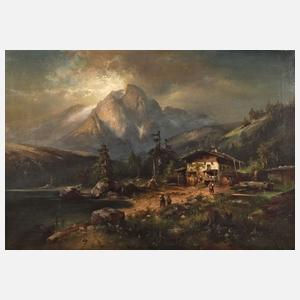 Hugo Veit, "Zugspitze i. Garmisch Partenkirchen"