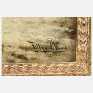 Fritz van der Venne, Fahrendes Volk im Winter