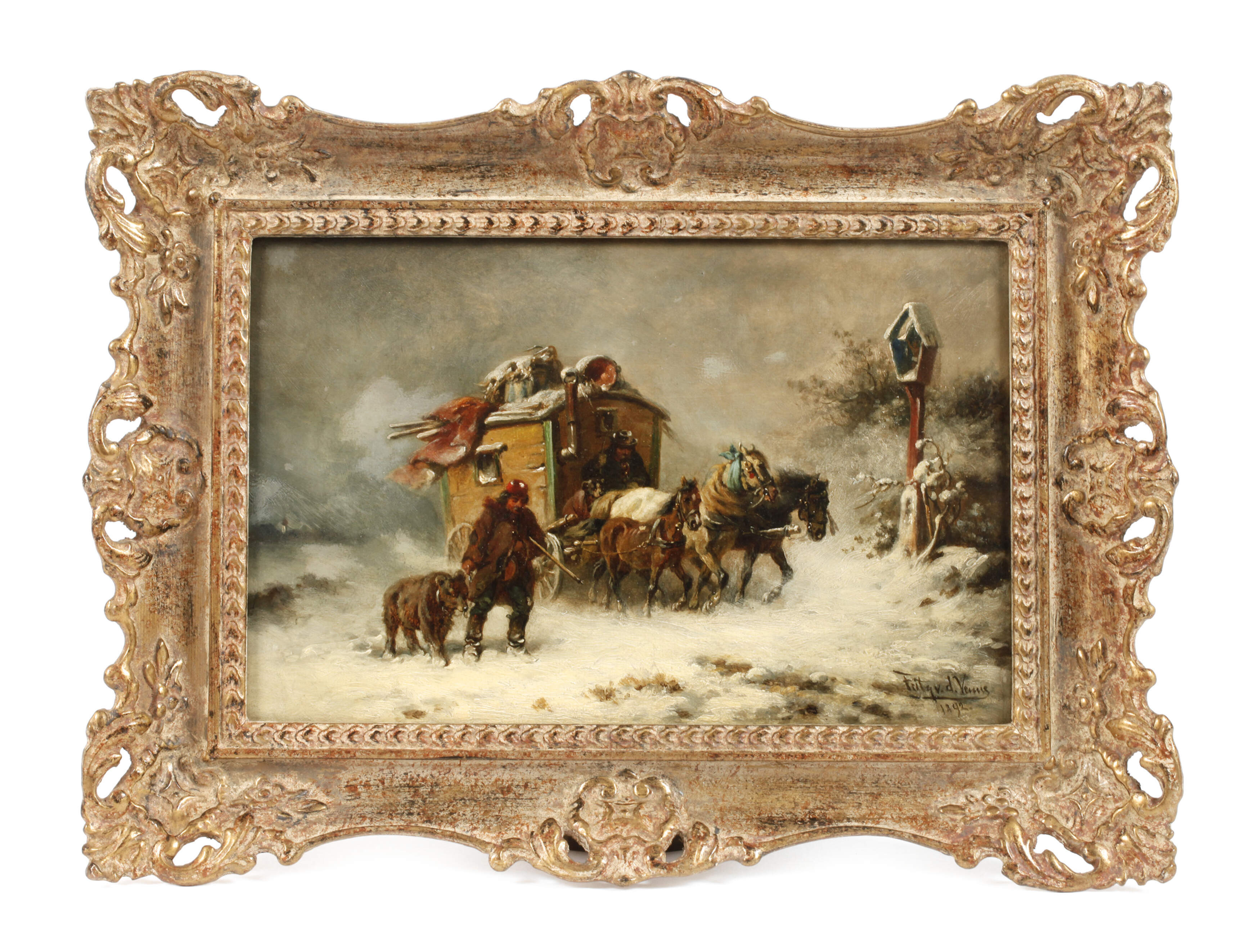 Fritz van der Venne, Fahrendes Volk im Winter