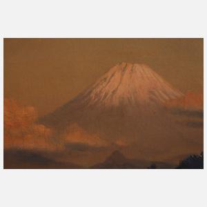 Charles Wirgman, Fischer vor der Kulisse des Berges Fuji