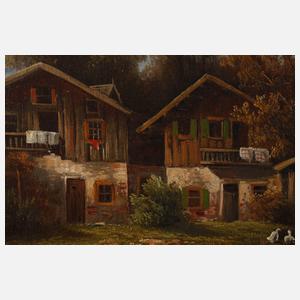 Julius Zopf, Bauernhäuser am See