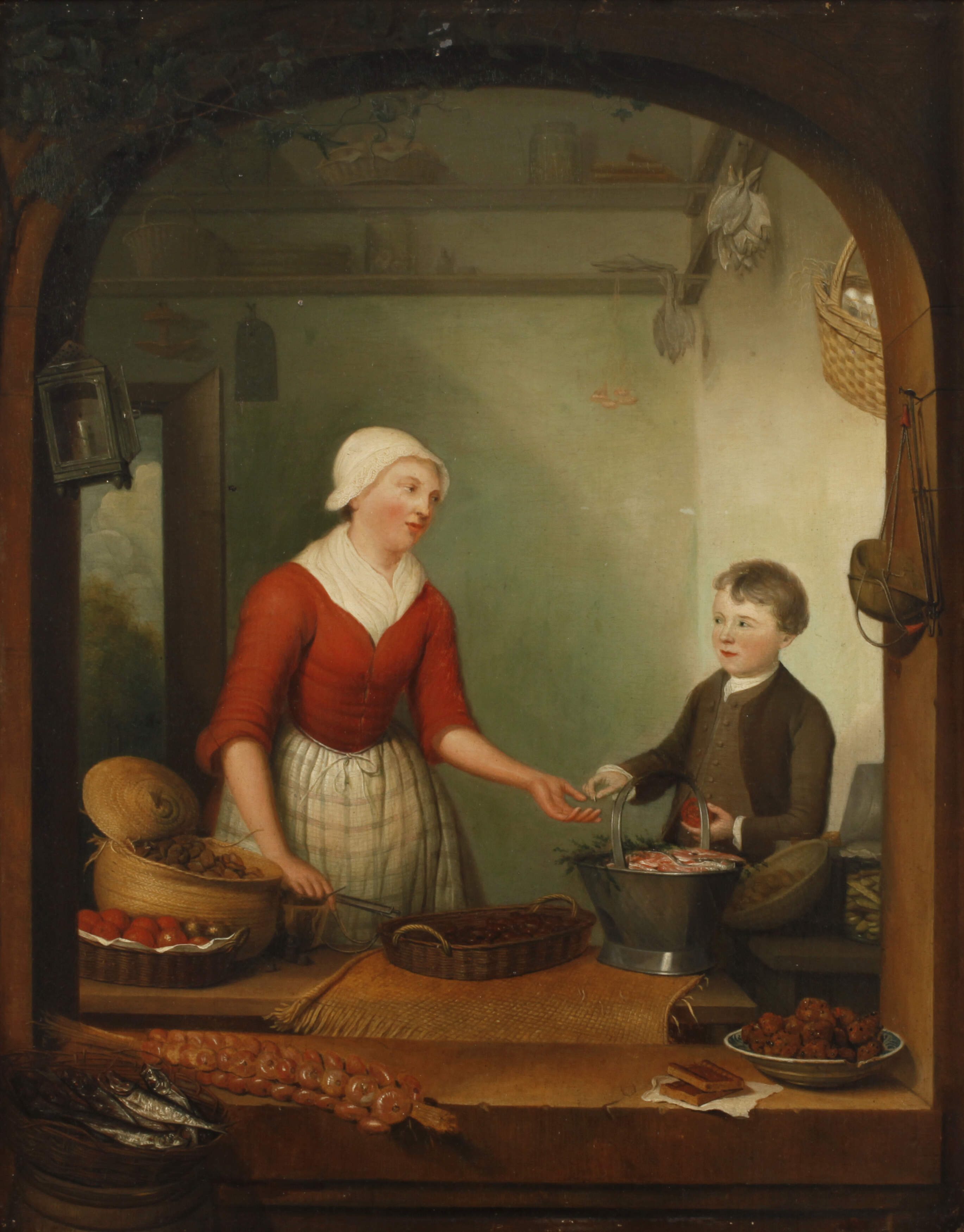 Großbürgerliche Küchenszene